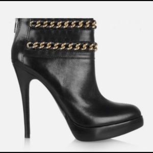 Tory Burch Black-Leather Lysa High Heel